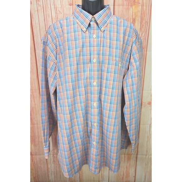 Orvis Mens Plaid Button-Down Shirt XXL Multicolor Cotton Casual - Picture 1 of 8